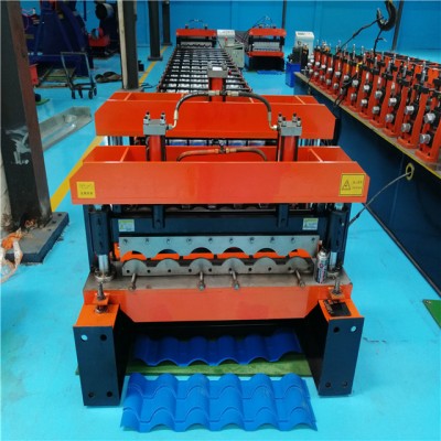 Colored Steel Material Glaze Steel Machine